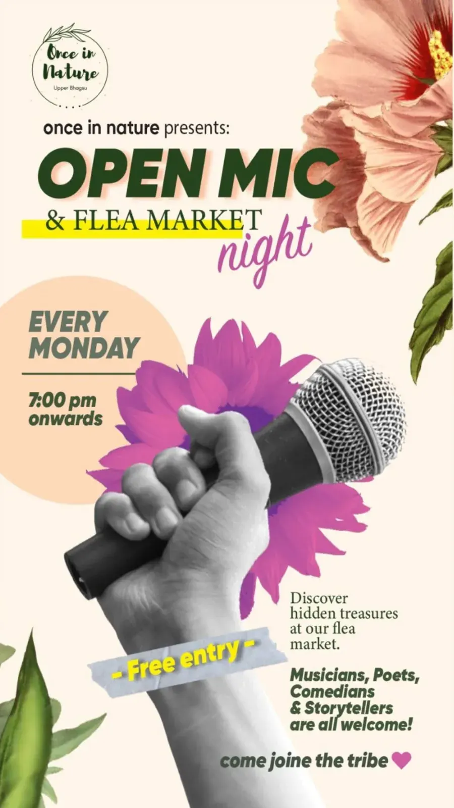Open Mic & Flea Market Night